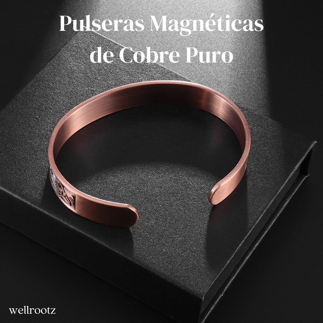 VitalCobre- Pulsera de Cobre Puro 99% + Anillo de Cobre Puro 99%